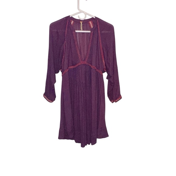 EUC Free People Purple Dress - Picture 2 of 4
